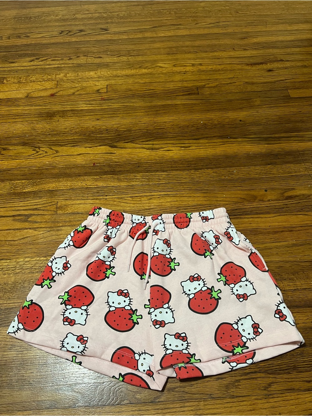 Hello Kitty Pink Strawberry Fruit print Design